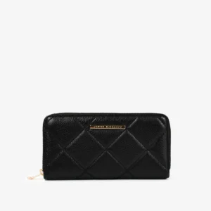 Carteira Feminina Matelassê Preto Couro 04