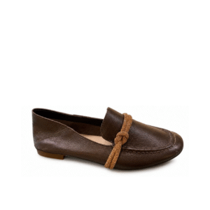 Mocassim marrom brilho